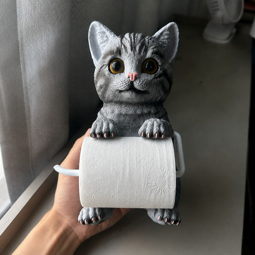Cat Toilet Paper Holder