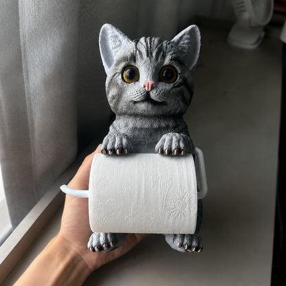 Cat Toilet Paper Holder
