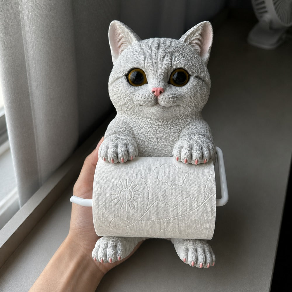 Cat Toilet Paper Holder