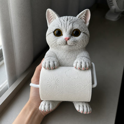 Cat Toilet Paper Holder